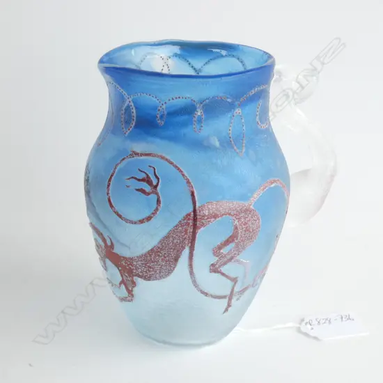 A cameo glass jug